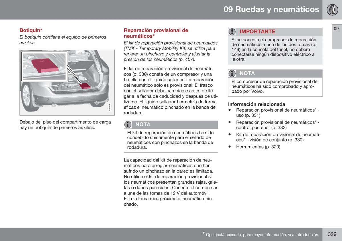 Volvo XC60 I 1 FL manual del propietario / page 331