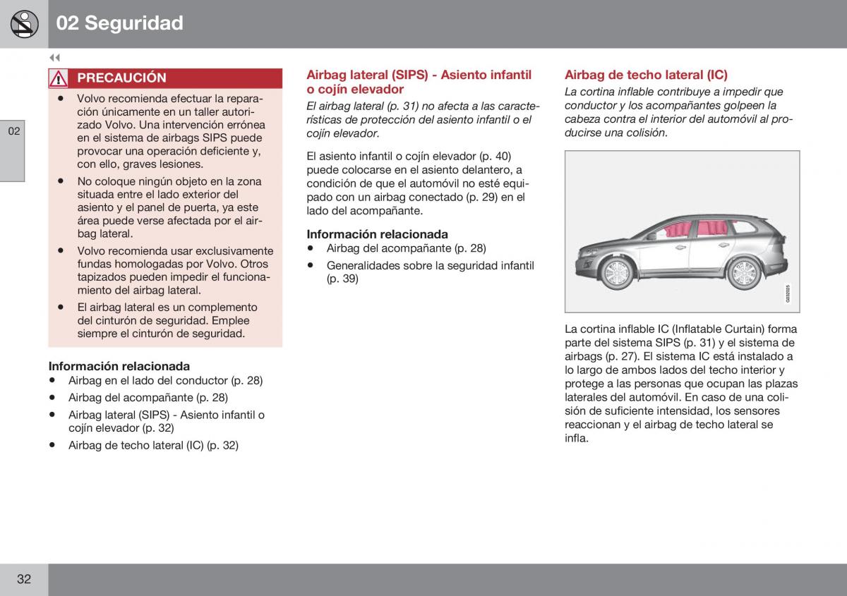 Volvo XC60 I 1 FL manual del propietario / page 34