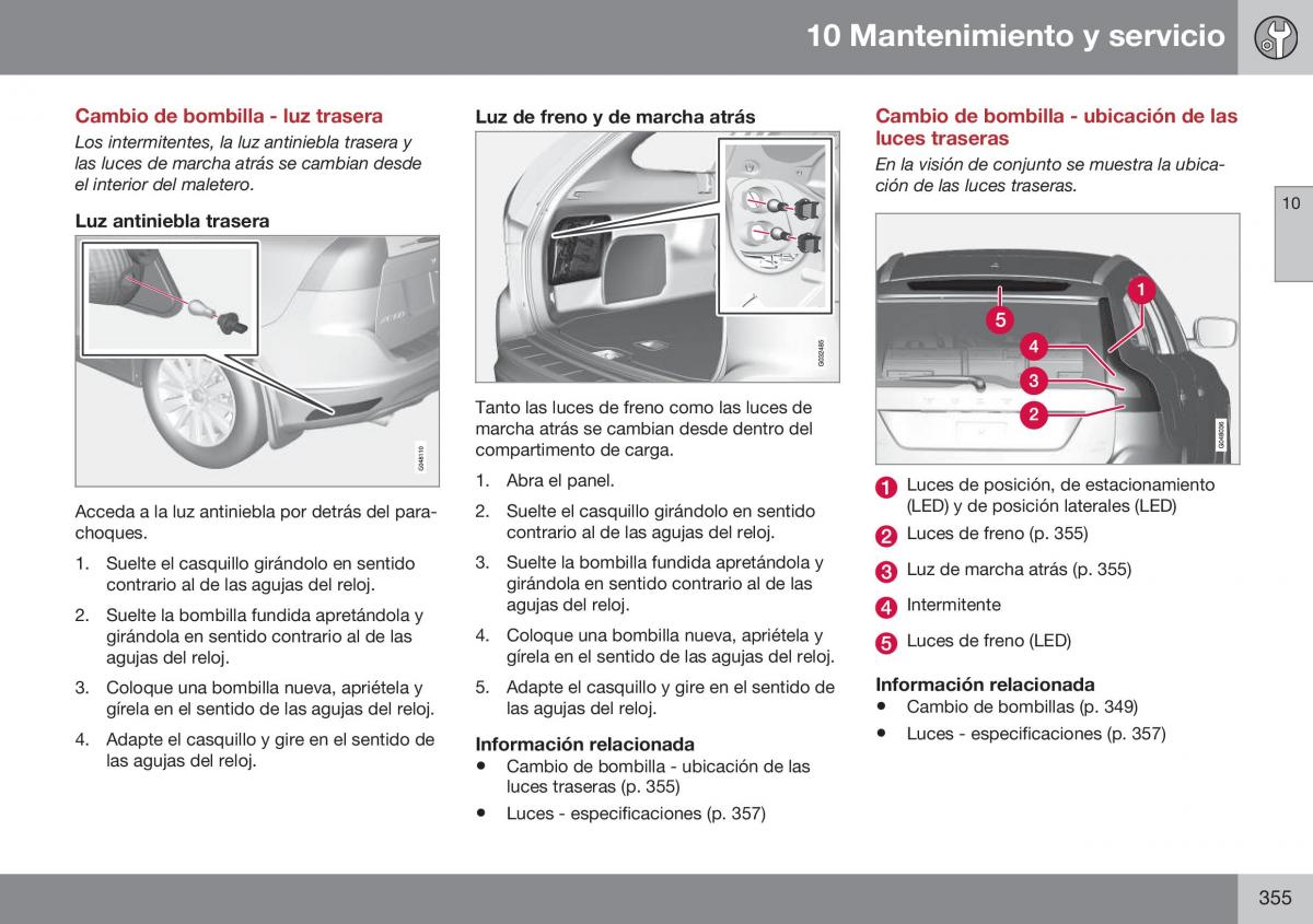 Volvo XC60 I 1 FL manual del propietario / page 357