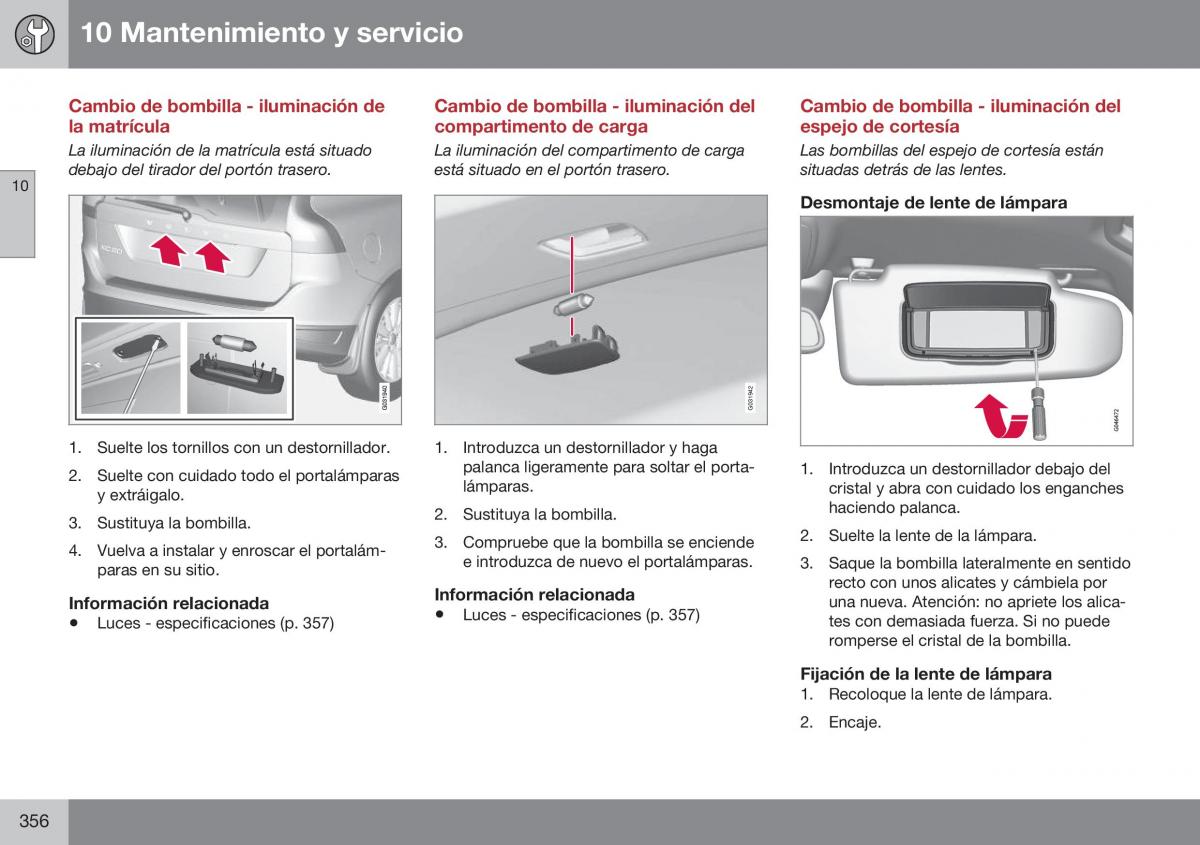 Volvo XC60 I 1 FL manual del propietario / page 358