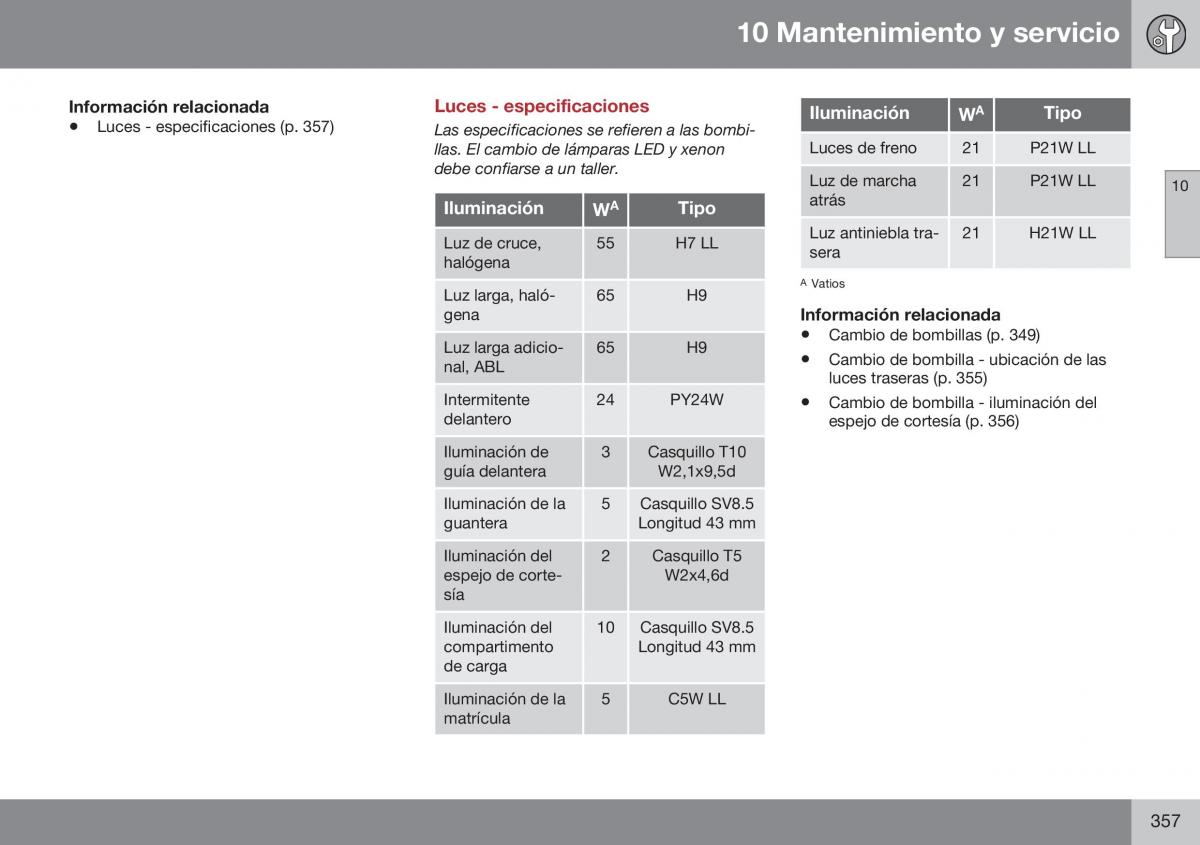 Volvo XC60 I 1 FL manual del propietario / page 359