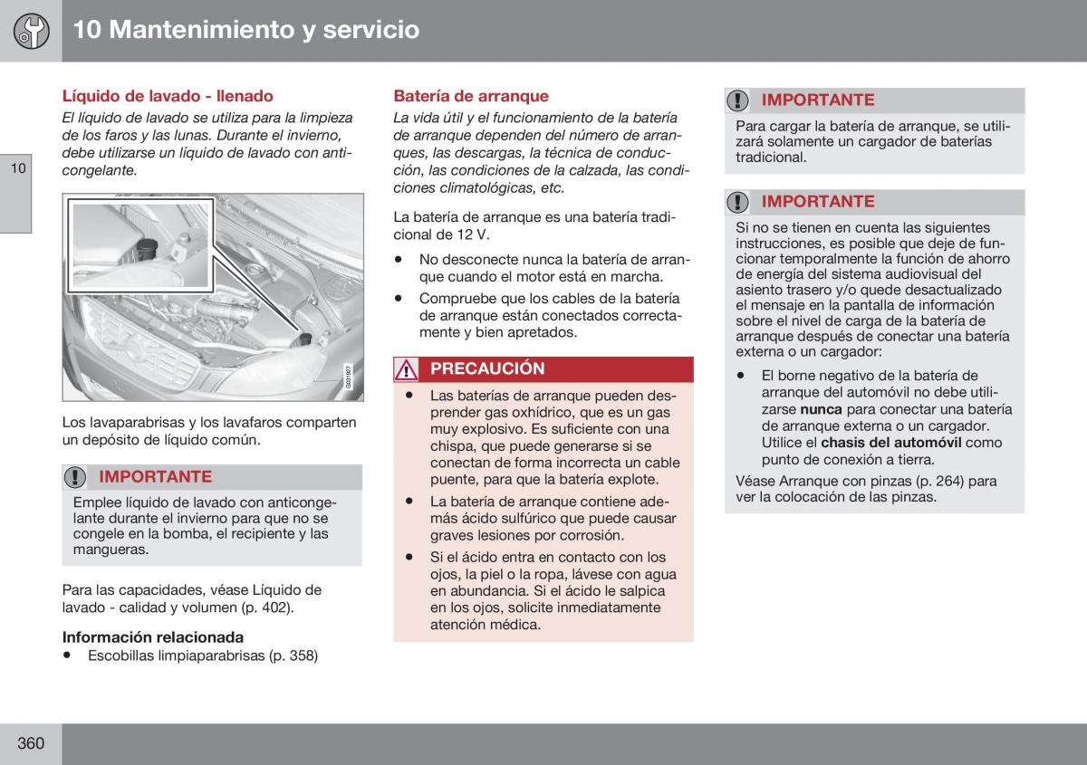 Volvo XC60 I 1 FL manual del propietario / page 362