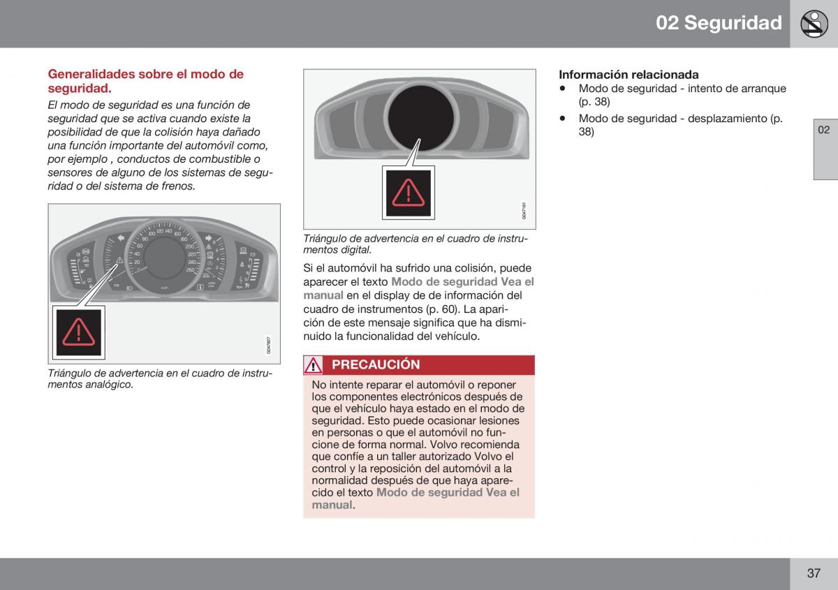 Volvo XC60 I 1 FL manual del propietario / page 39