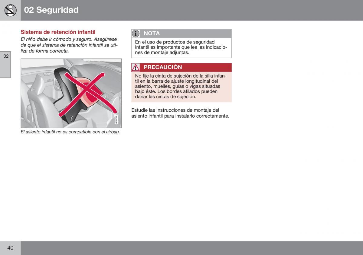 Volvo XC60 I 1 FL manual del propietario / page 42