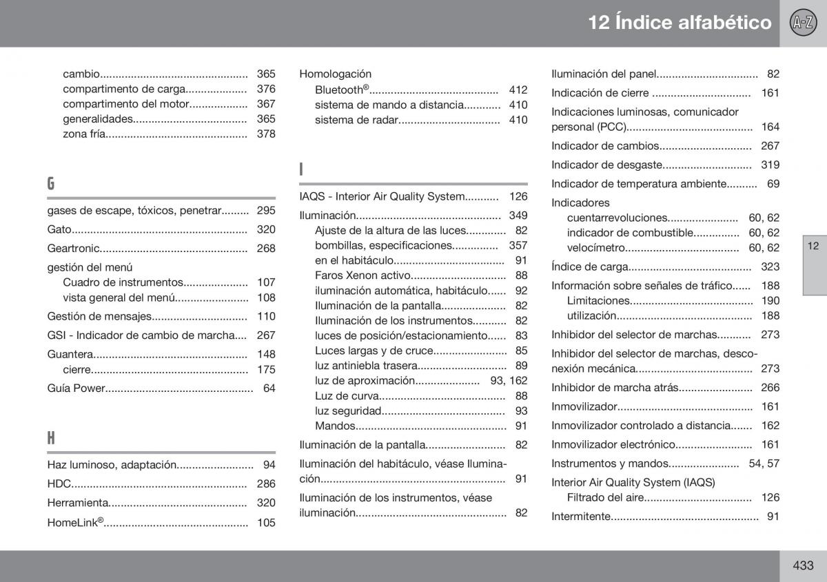 Volvo XC60 I 1 FL manual del propietario / page 435