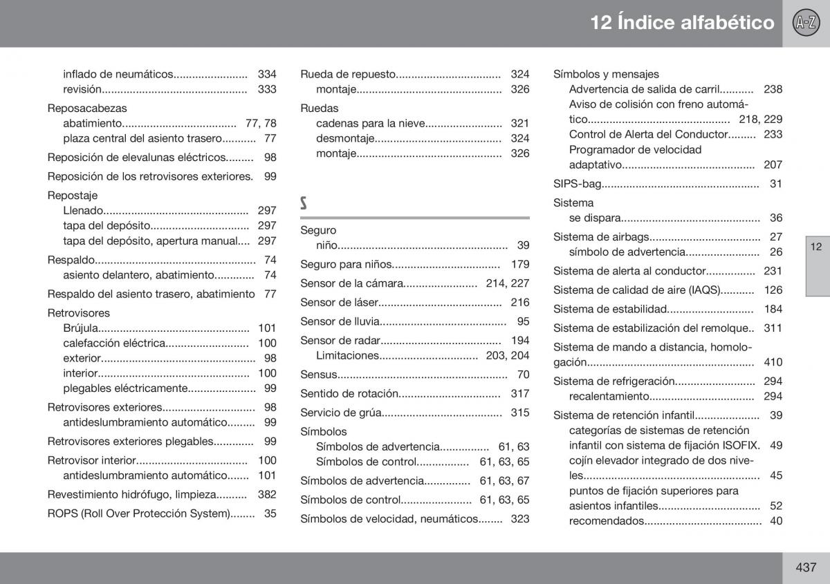 Volvo XC60 I 1 FL manual del propietario / page 439