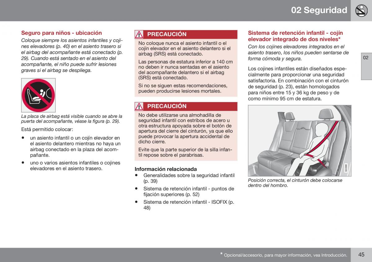 Volvo XC60 I 1 FL manual del propietario / page 47