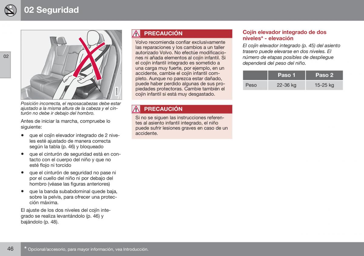 Volvo XC60 I 1 FL manual del propietario / page 48