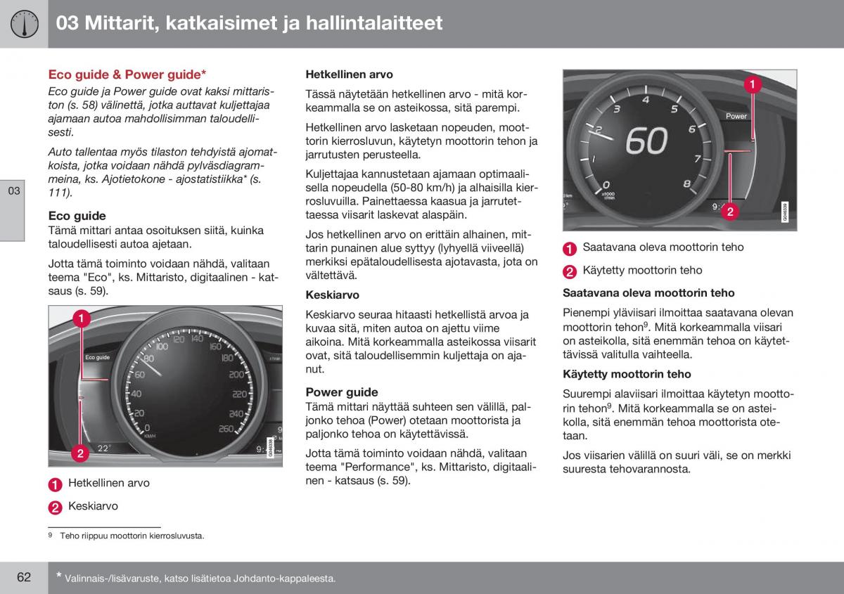 Volvo XC60 I 1 FL omistajan kasikirja / page 64