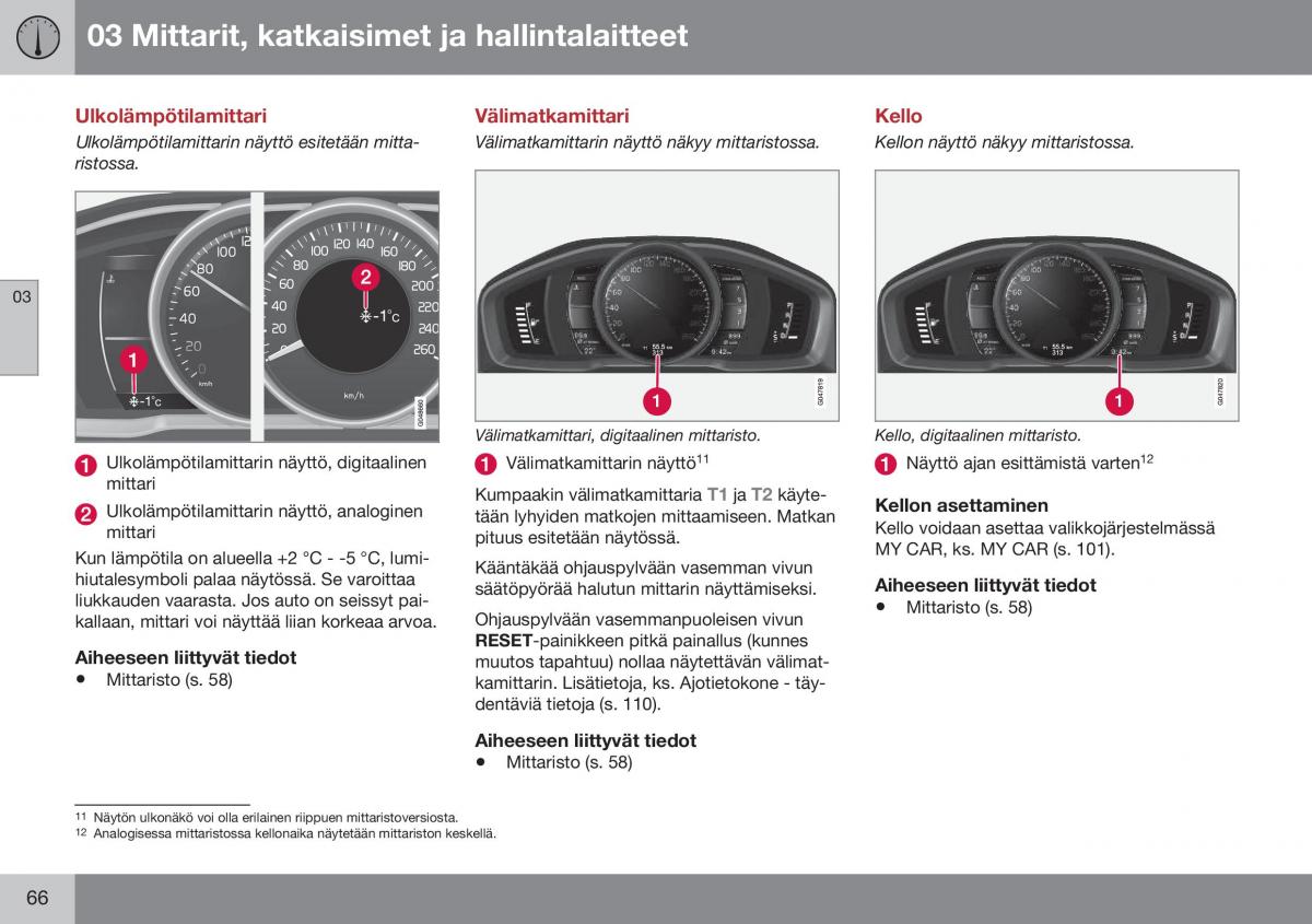 Volvo XC60 I 1 FL omistajan kasikirja / page 68