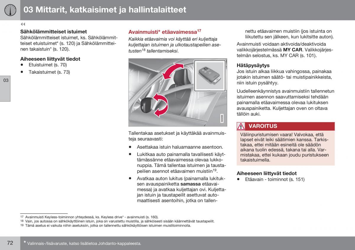 Volvo XC60 I 1 FL omistajan kasikirja / page 74