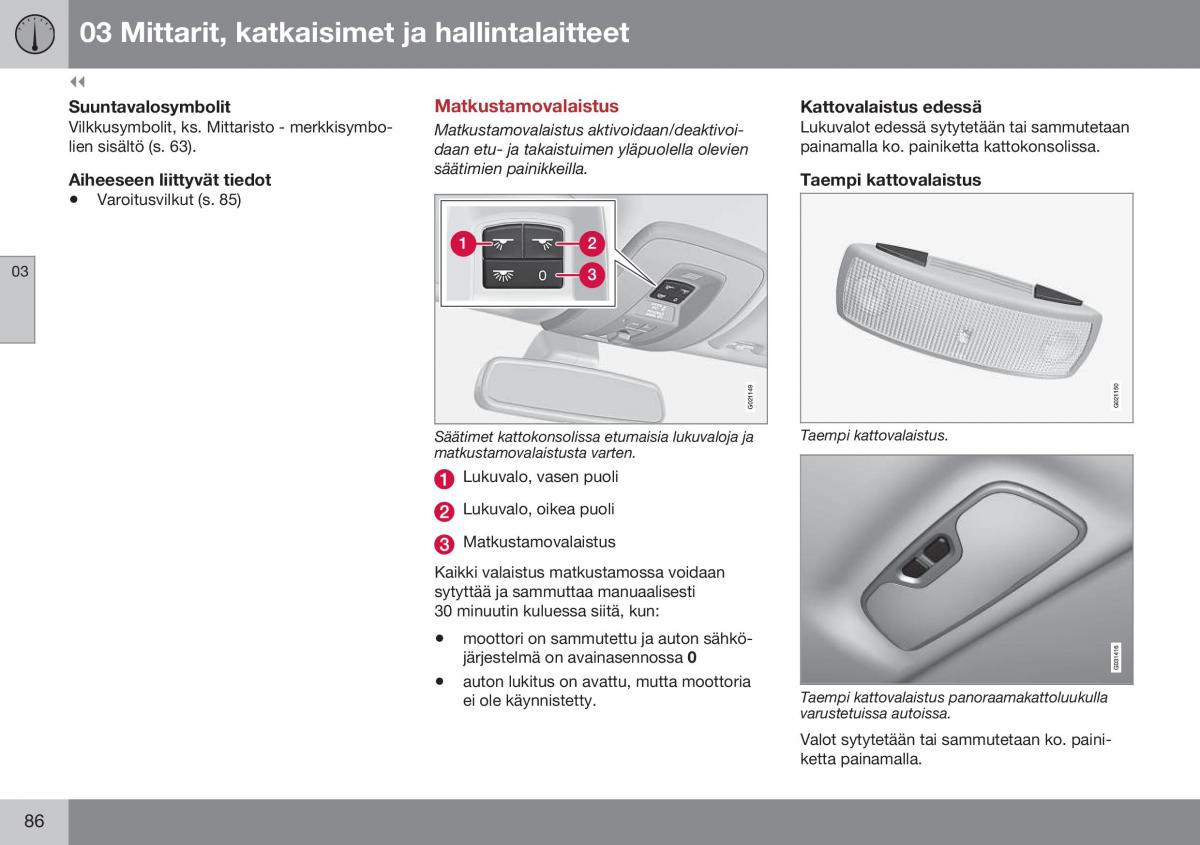 Volvo XC60 I 1 FL omistajan kasikirja / page 88