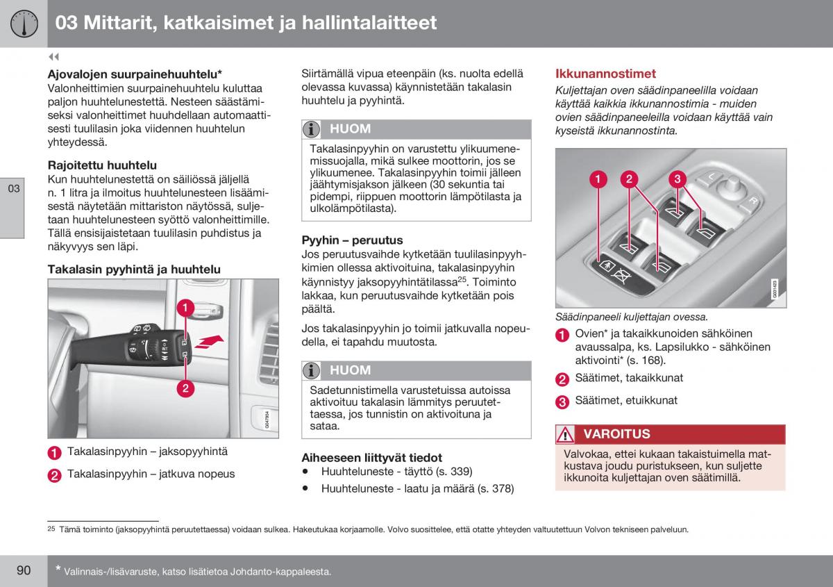 Volvo XC60 I 1 FL omistajan kasikirja / page 92