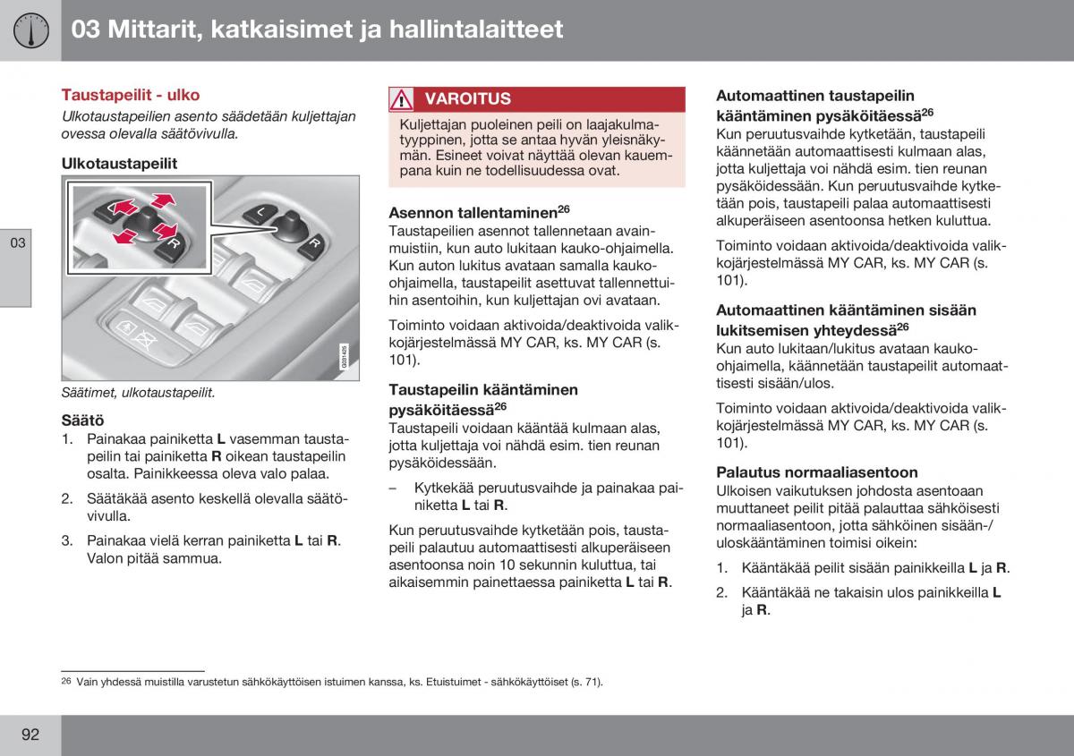 Volvo XC60 I 1 FL omistajan kasikirja / page 94