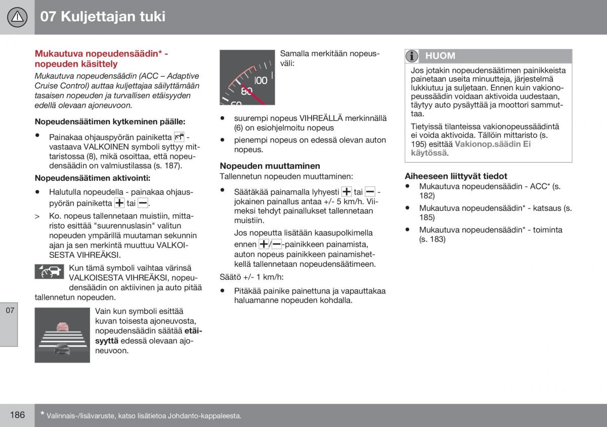 Volvo XC60 I 1 FL omistajan kasikirja / page 188