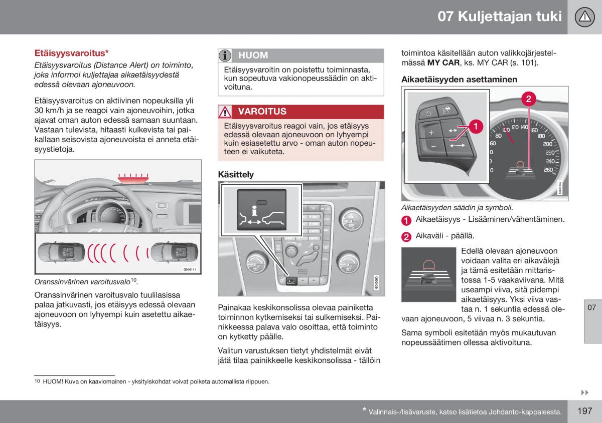 Volvo XC60 I 1 FL omistajan kasikirja / page 199