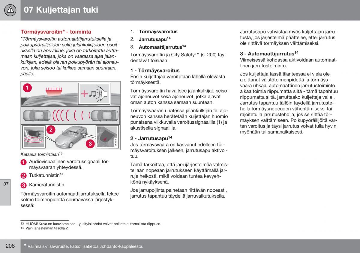 Volvo XC60 I 1 FL omistajan kasikirja / page 210