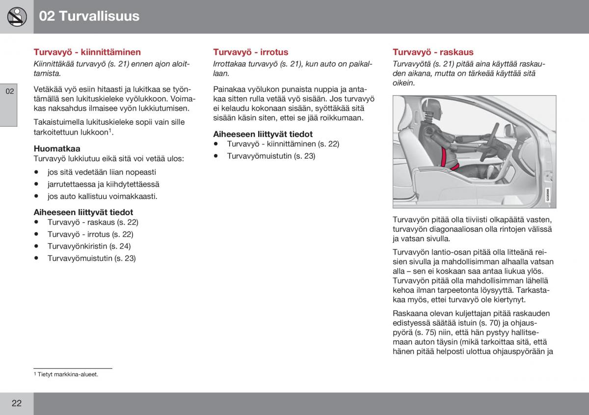 Volvo XC60 I 1 FL omistajan kasikirja / page 24