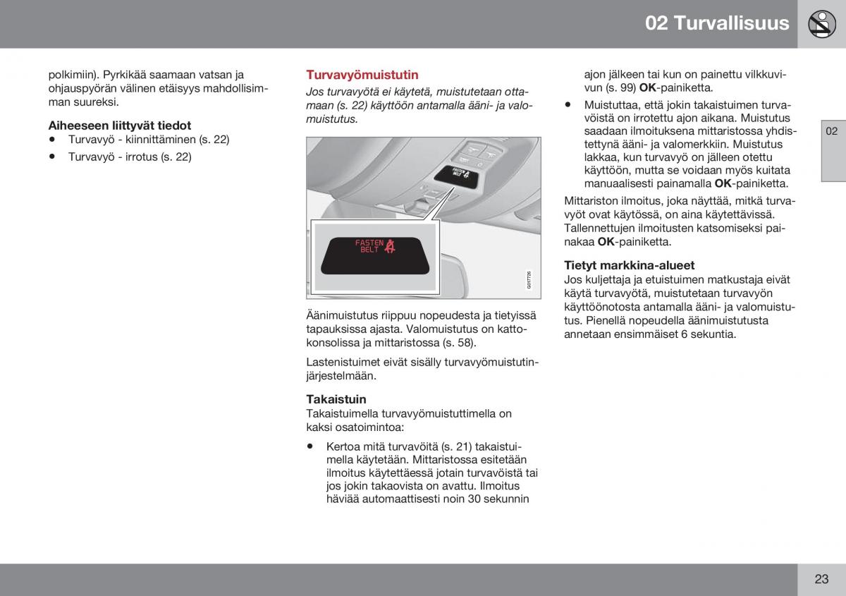 Volvo XC60 I 1 FL omistajan kasikirja / page 25