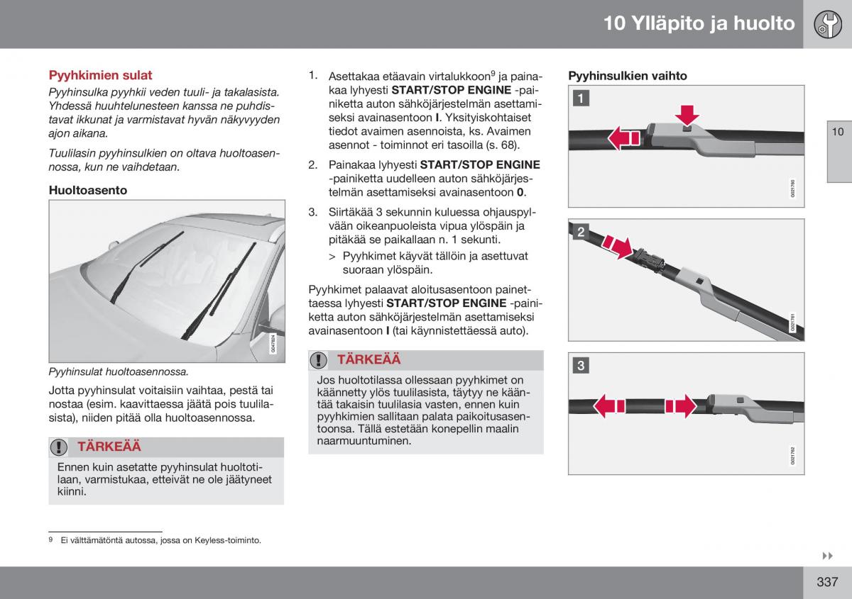 Volvo XC60 I 1 FL omistajan kasikirja / page 339