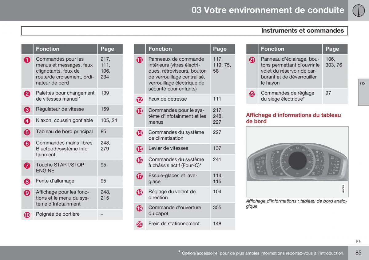 Volvo XC60 I 1 FL manuel du proprietaire / page 87