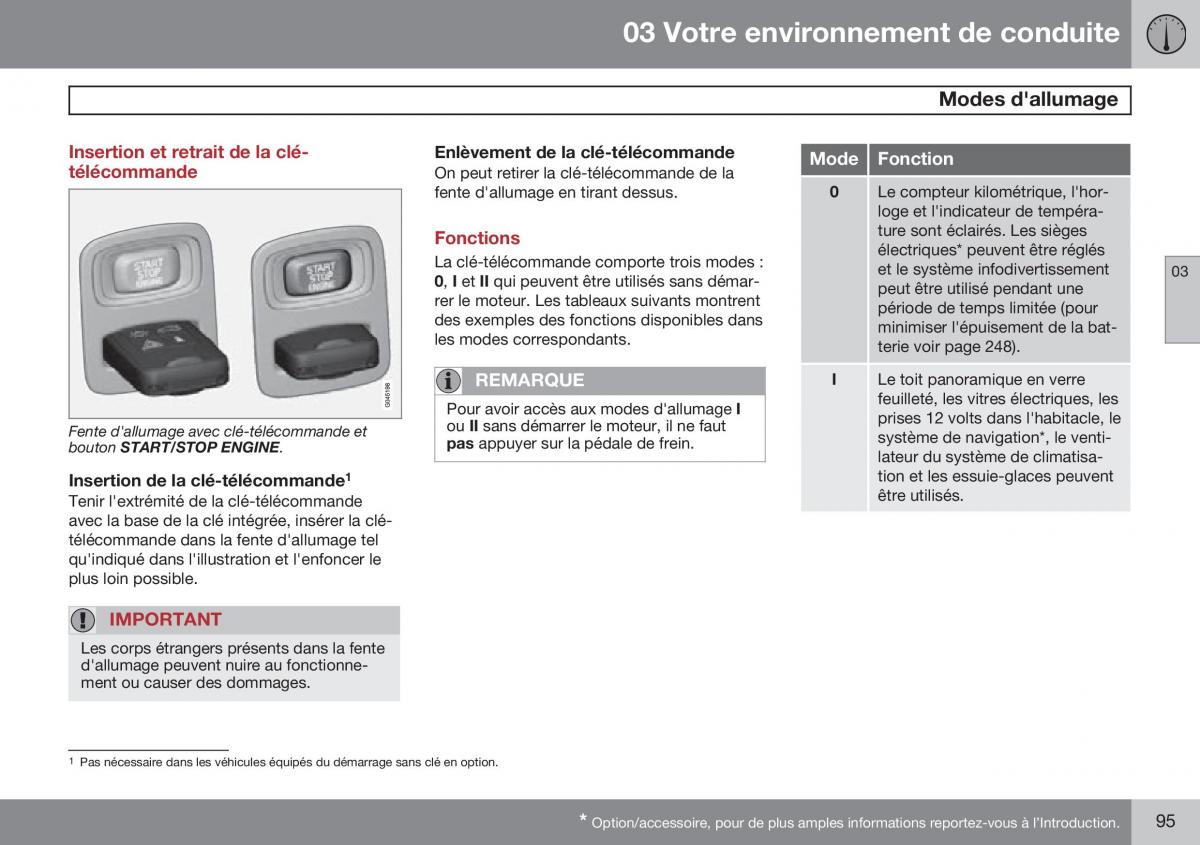 Volvo XC60 I 1 FL manuel du proprietaire / page 97