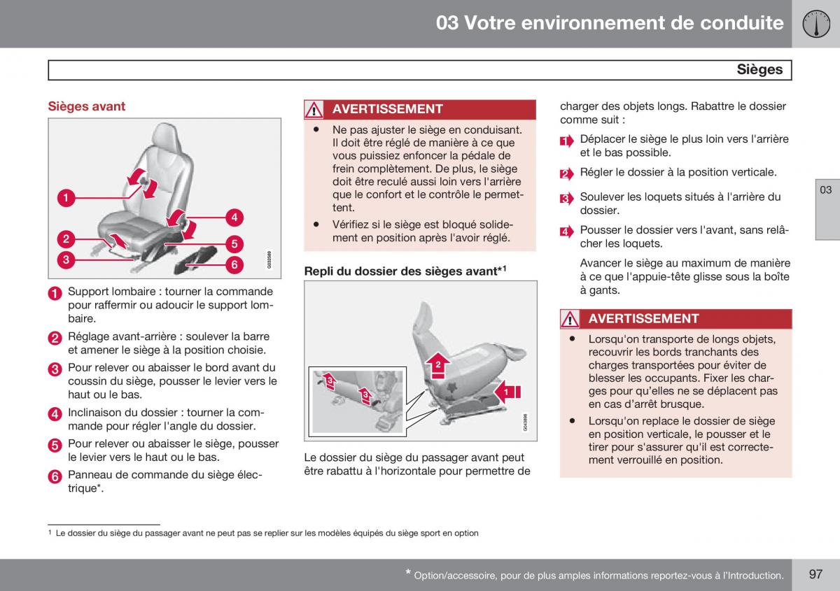 Volvo XC60 I 1 FL manuel du proprietaire / page 99