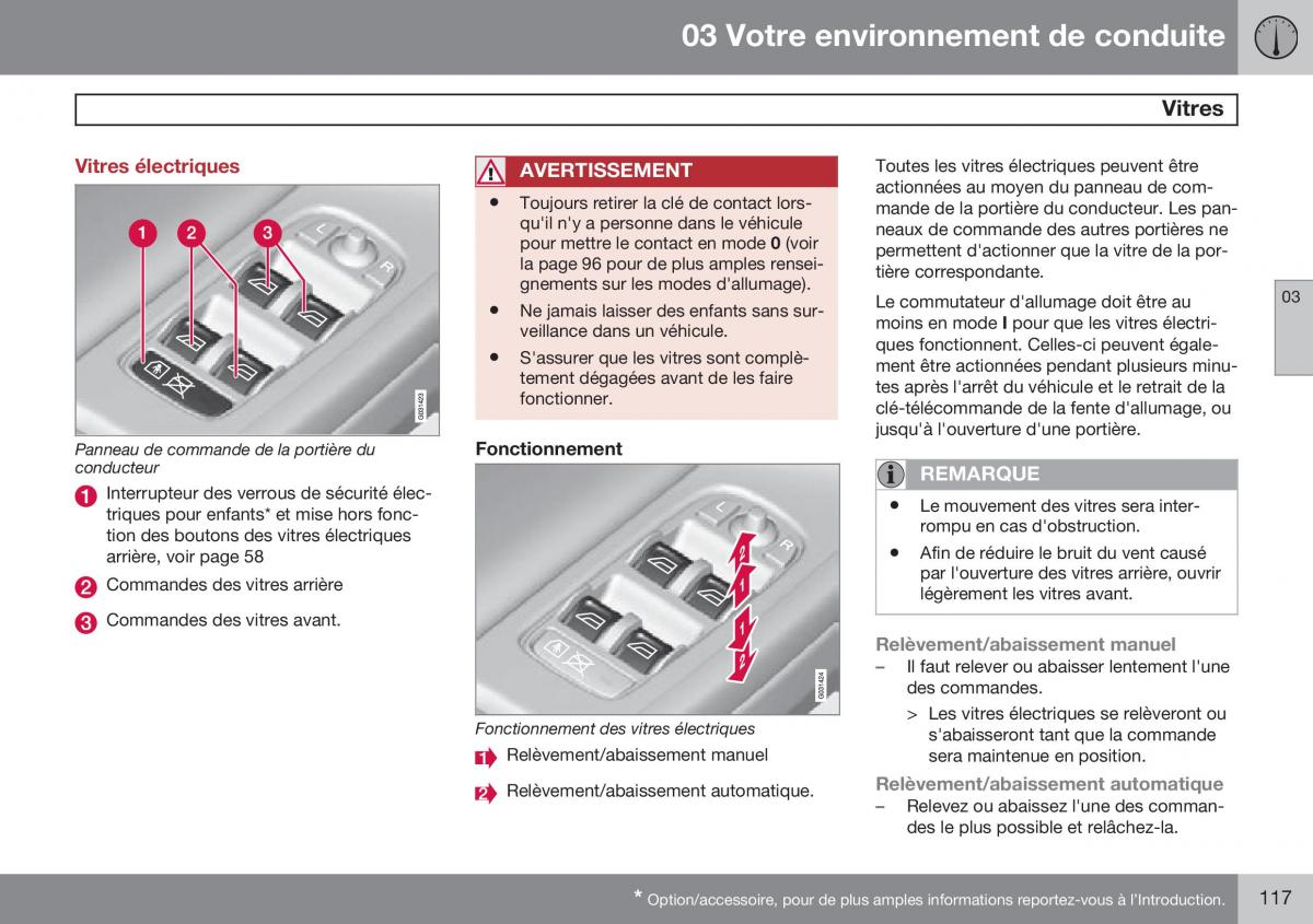 Volvo XC60 I 1 FL manuel du proprietaire / page 119