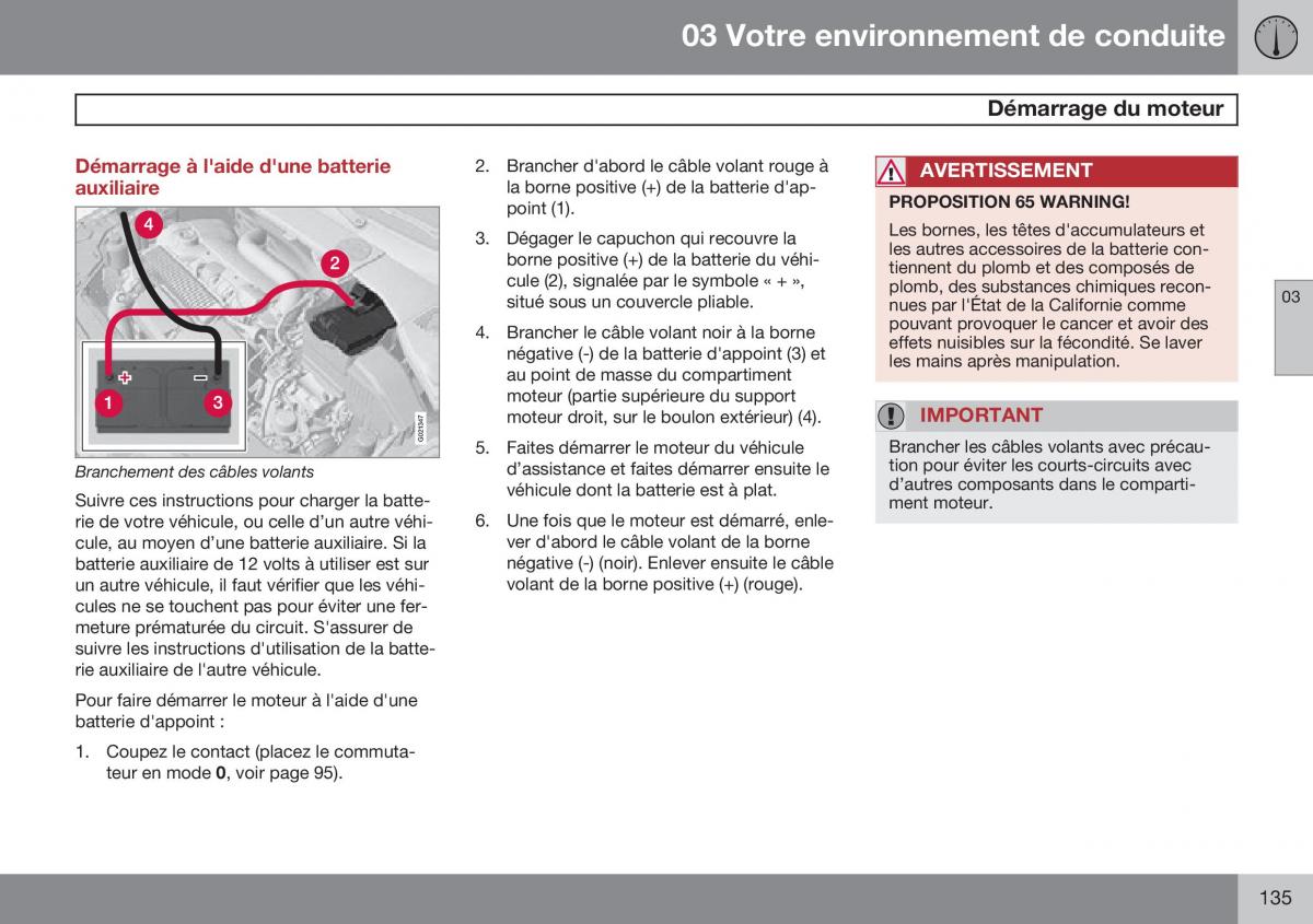 Volvo XC60 I 1 FL manuel du proprietaire / page 137