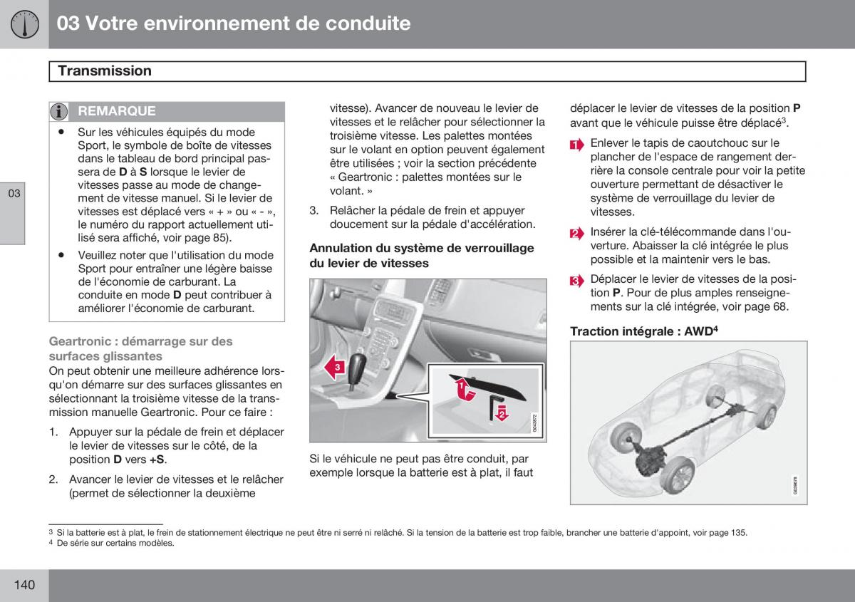 Volvo XC60 I 1 FL manuel du proprietaire / page 142