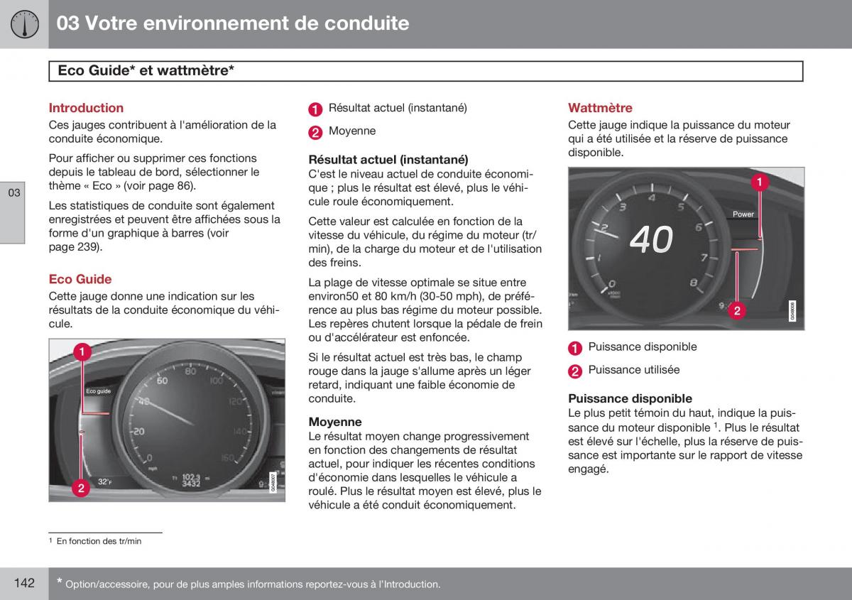 Volvo XC60 I 1 FL manuel du proprietaire / page 144