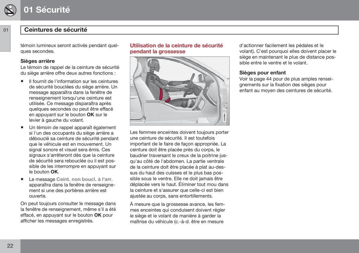 Volvo XC60 I 1 FL manuel du proprietaire / page 24