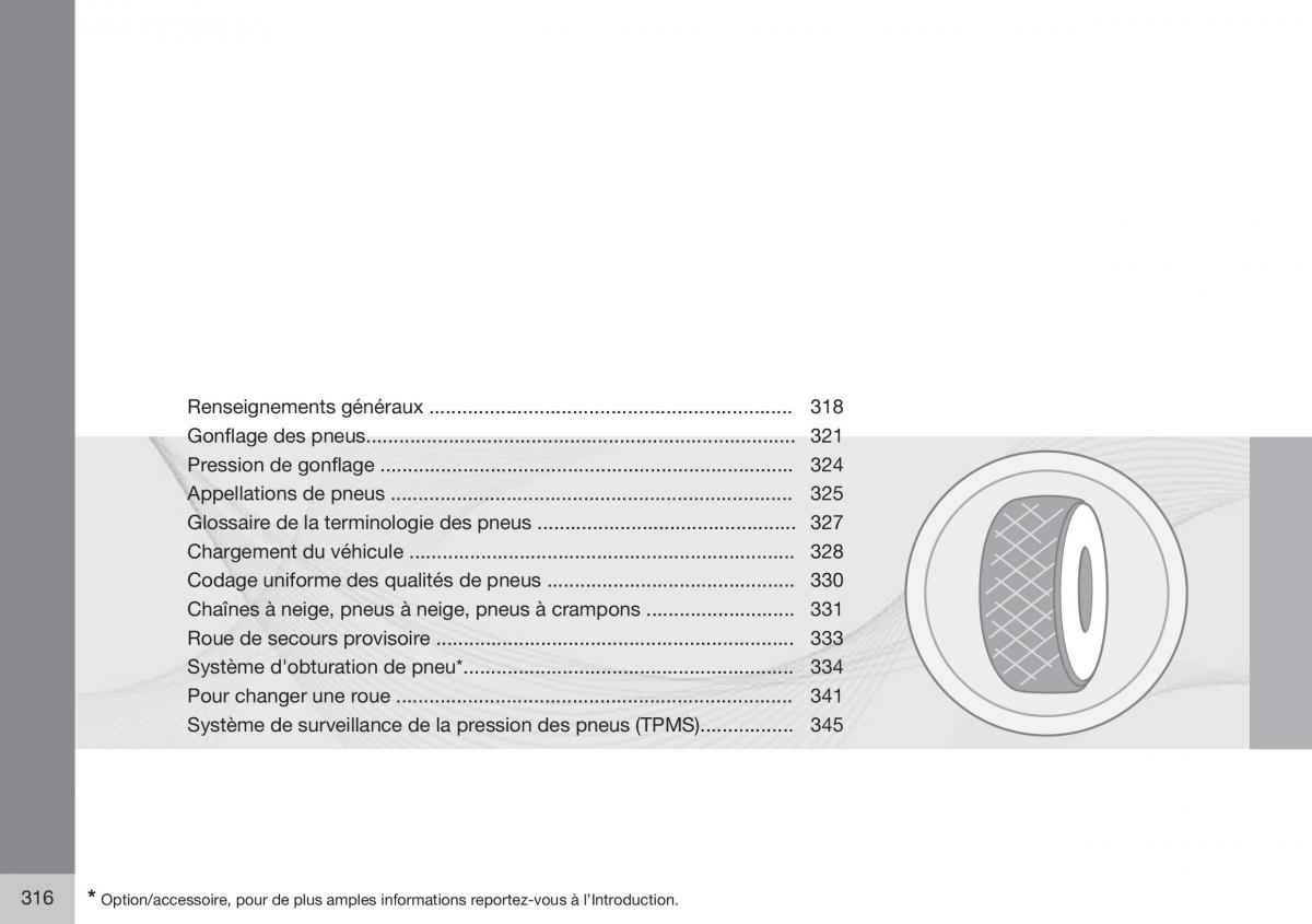 Volvo XC60 I 1 FL manuel du proprietaire / page 318