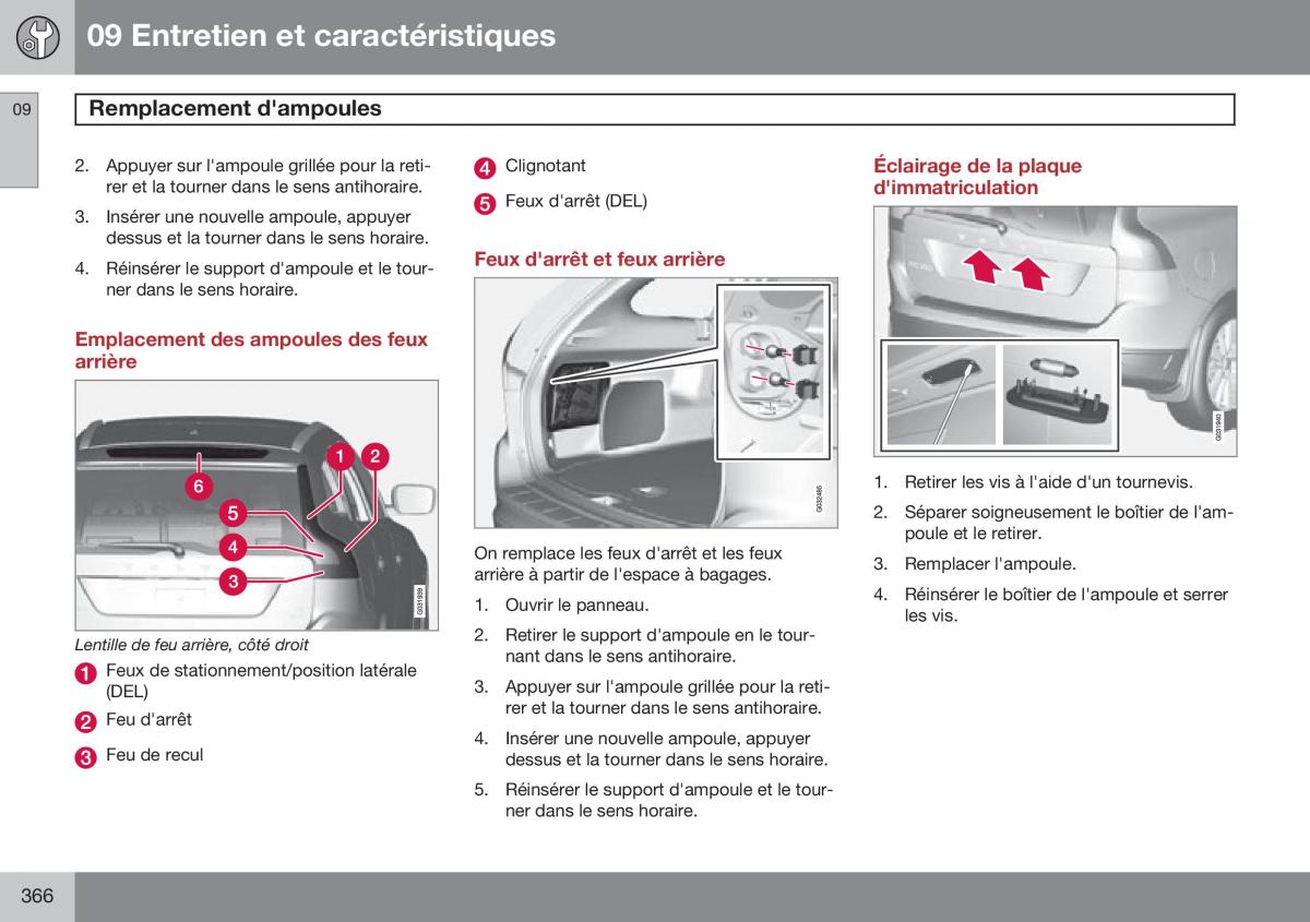 Volvo XC60 I 1 FL manuel du proprietaire / page 368