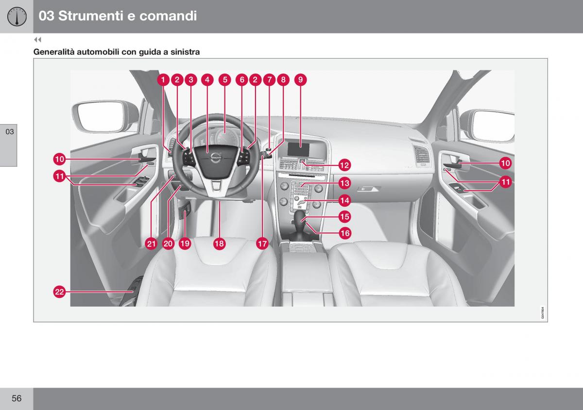 Volvo XC60 I 1 FL manuale del proprietario / page 58