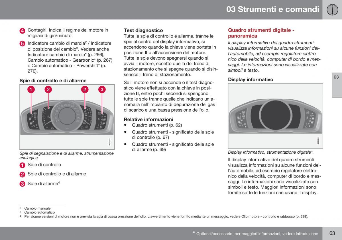 Volvo XC60 I 1 FL manuale del proprietario / page 65