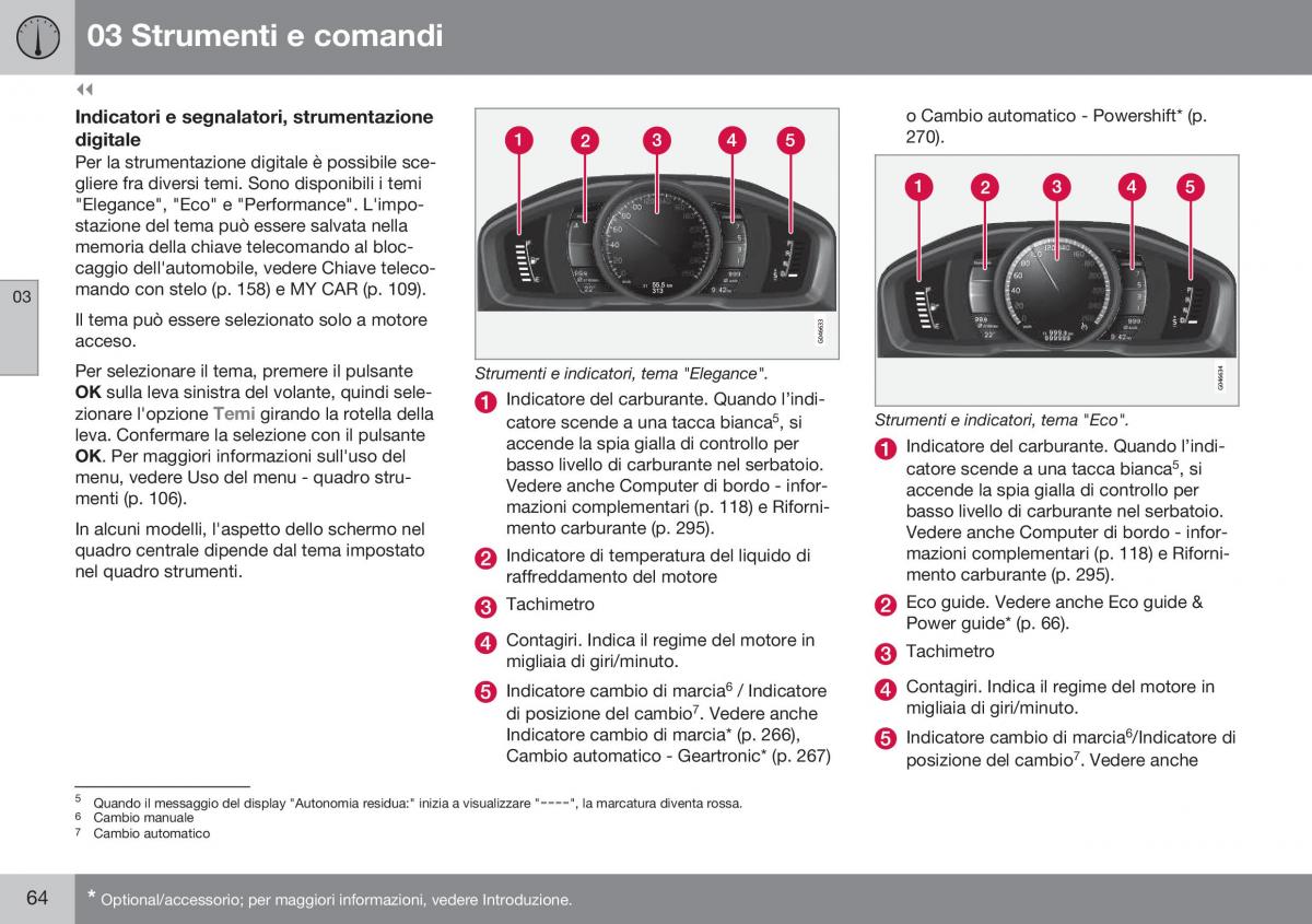 Volvo XC60 I 1 FL manuale del proprietario / page 66