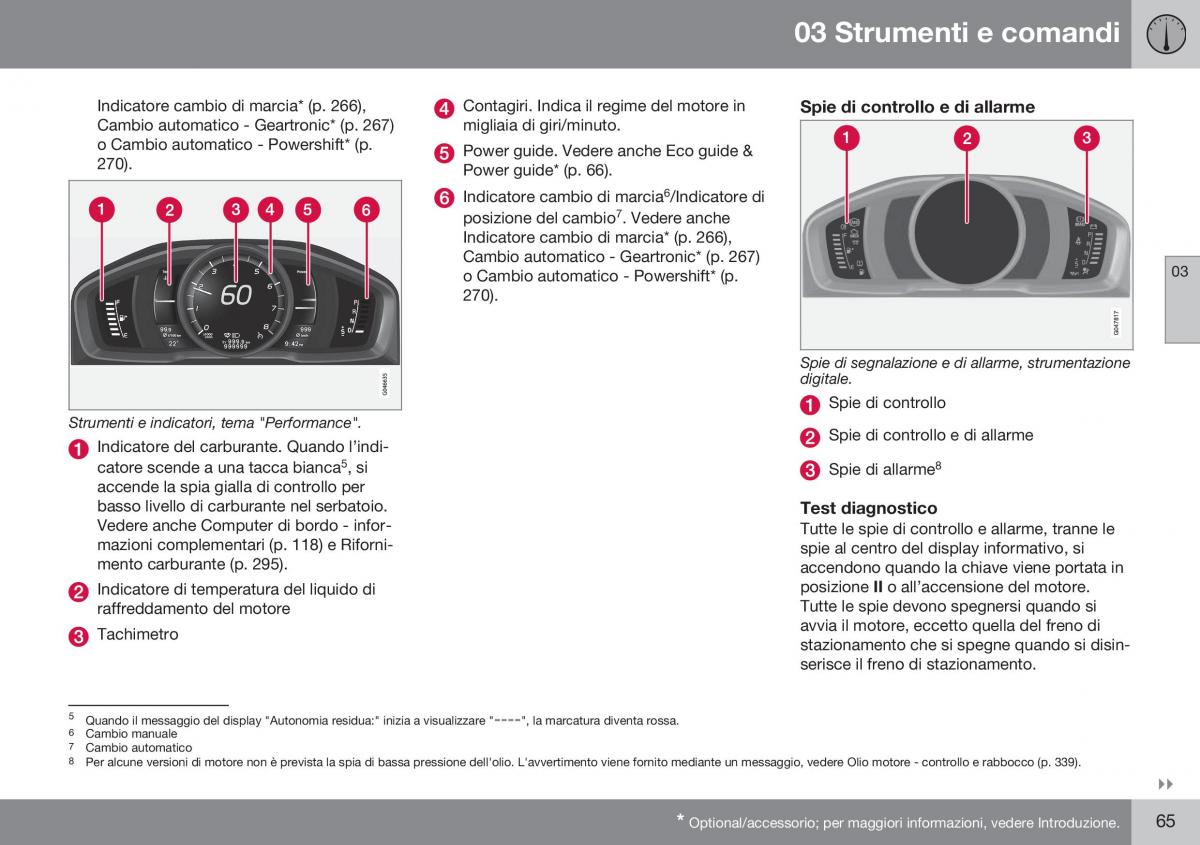 Volvo XC60 I 1 FL manuale del proprietario / page 67