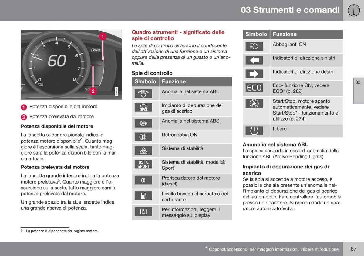 Volvo XC60 I 1 FL manuale del proprietario / page 69