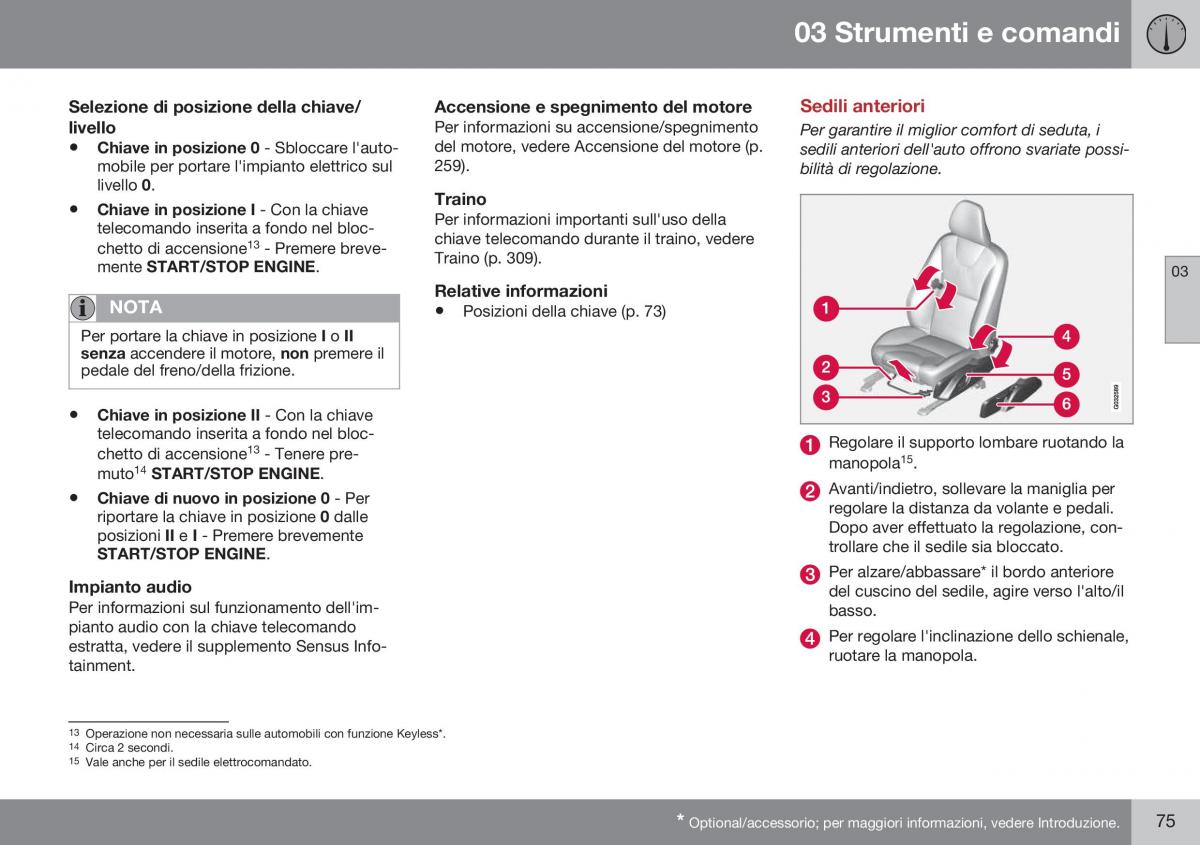 Volvo XC60 I 1 FL manuale del proprietario / page 77