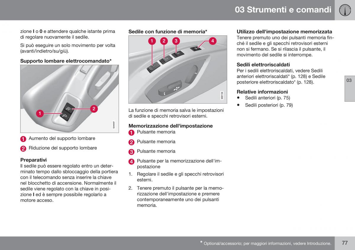 Volvo XC60 I 1 FL manuale del proprietario / page 79