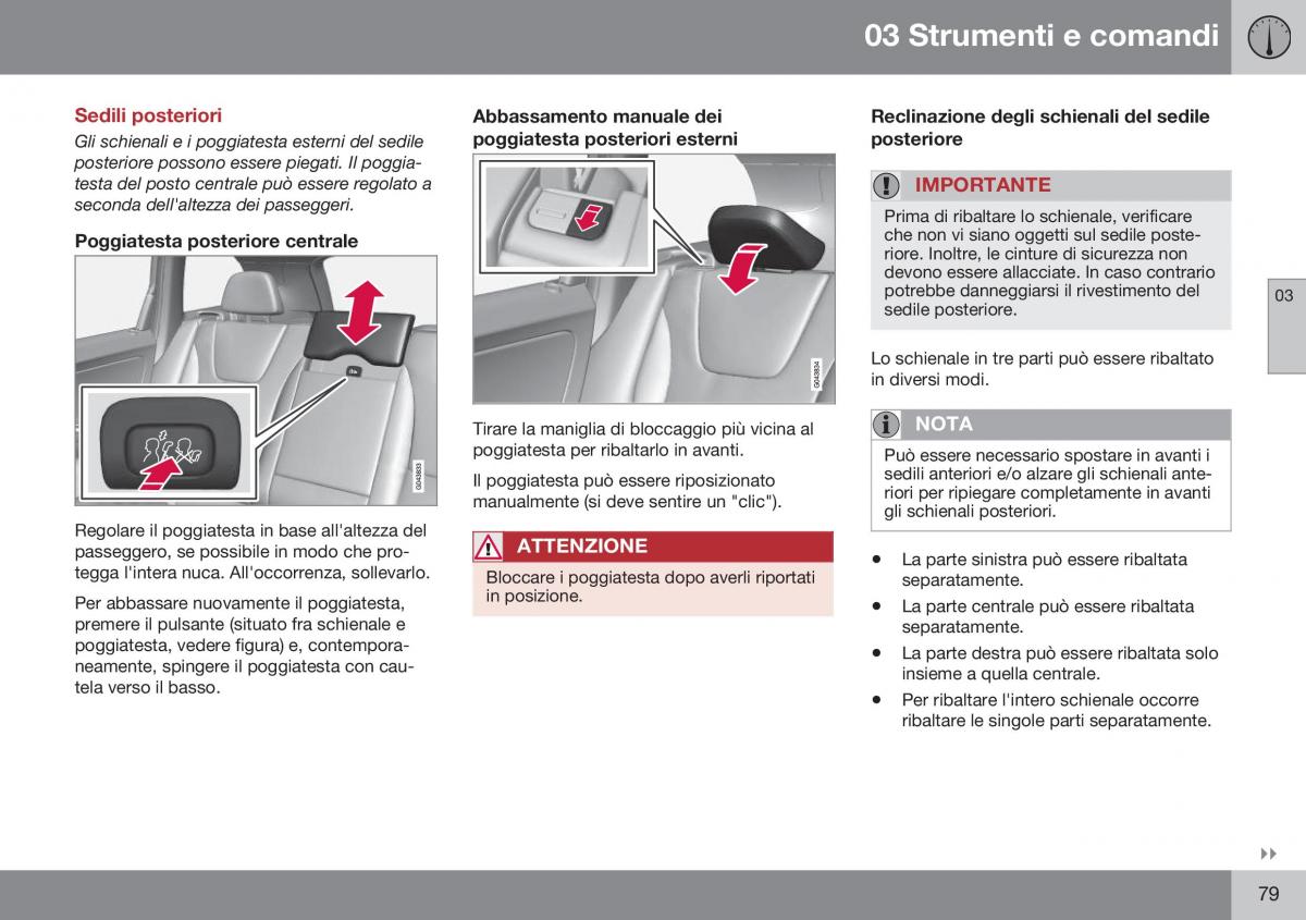 Volvo XC60 I 1 FL manuale del proprietario / page 81