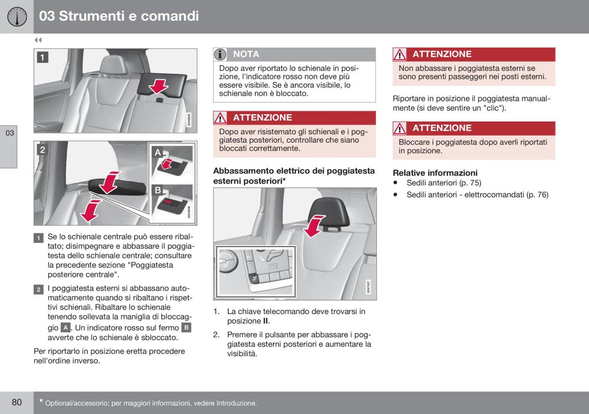 Volvo XC60 I 1 FL manuale del proprietario / page 82