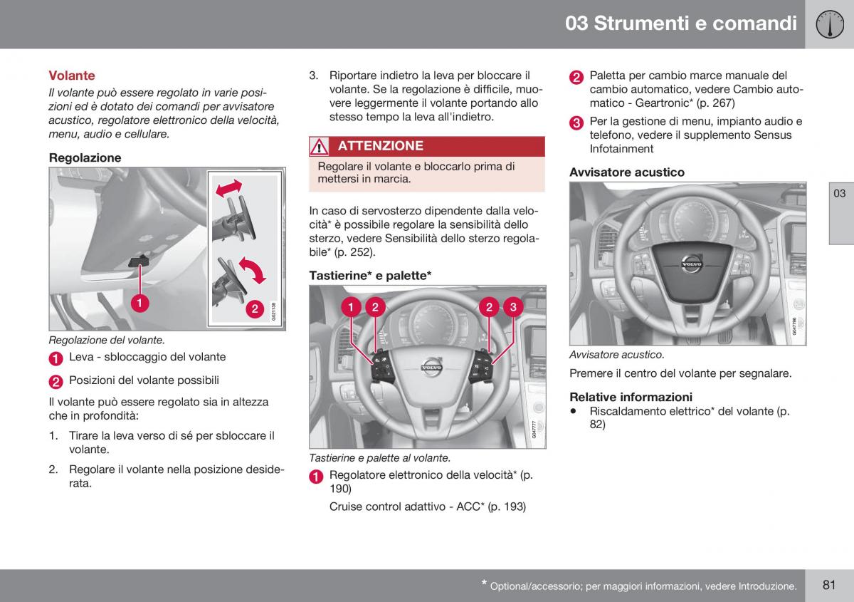 Volvo XC60 I 1 FL manuale del proprietario / page 83