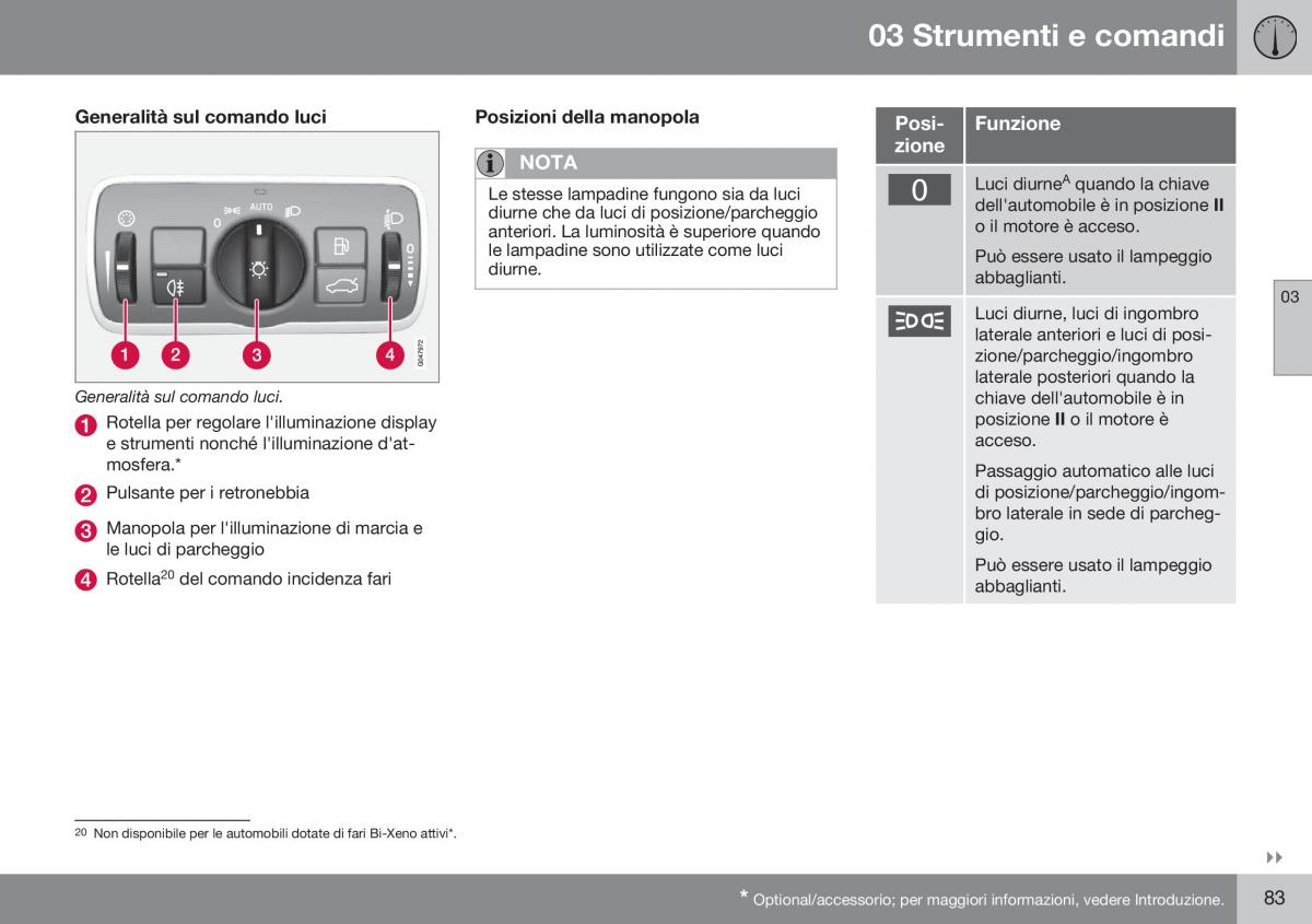 Volvo XC60 I 1 FL manuale del proprietario / page 85