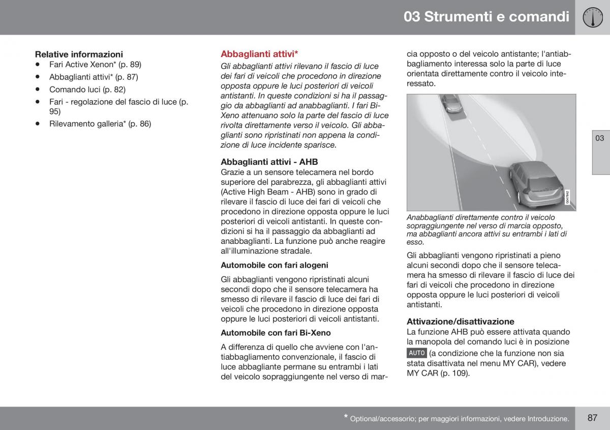 Volvo XC60 I 1 FL manuale del proprietario / page 89