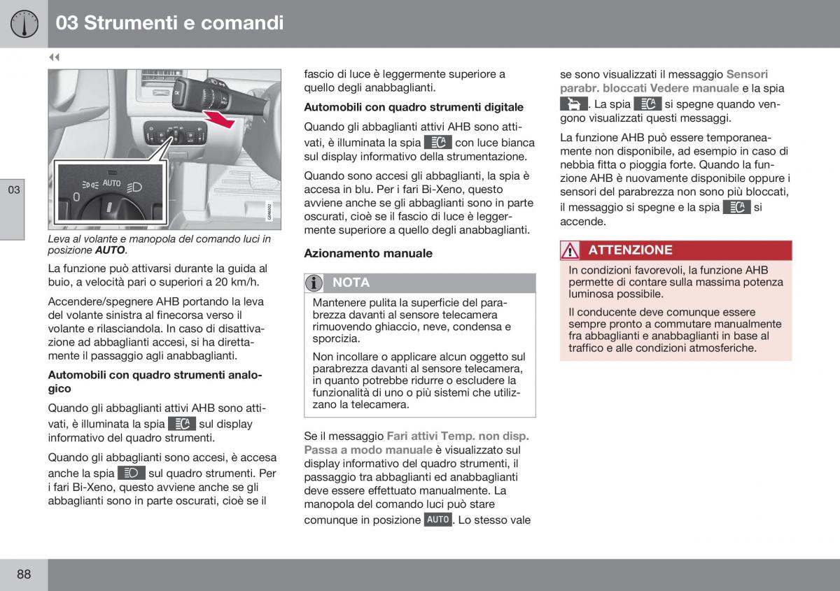 Volvo XC60 I 1 FL manuale del proprietario / page 90