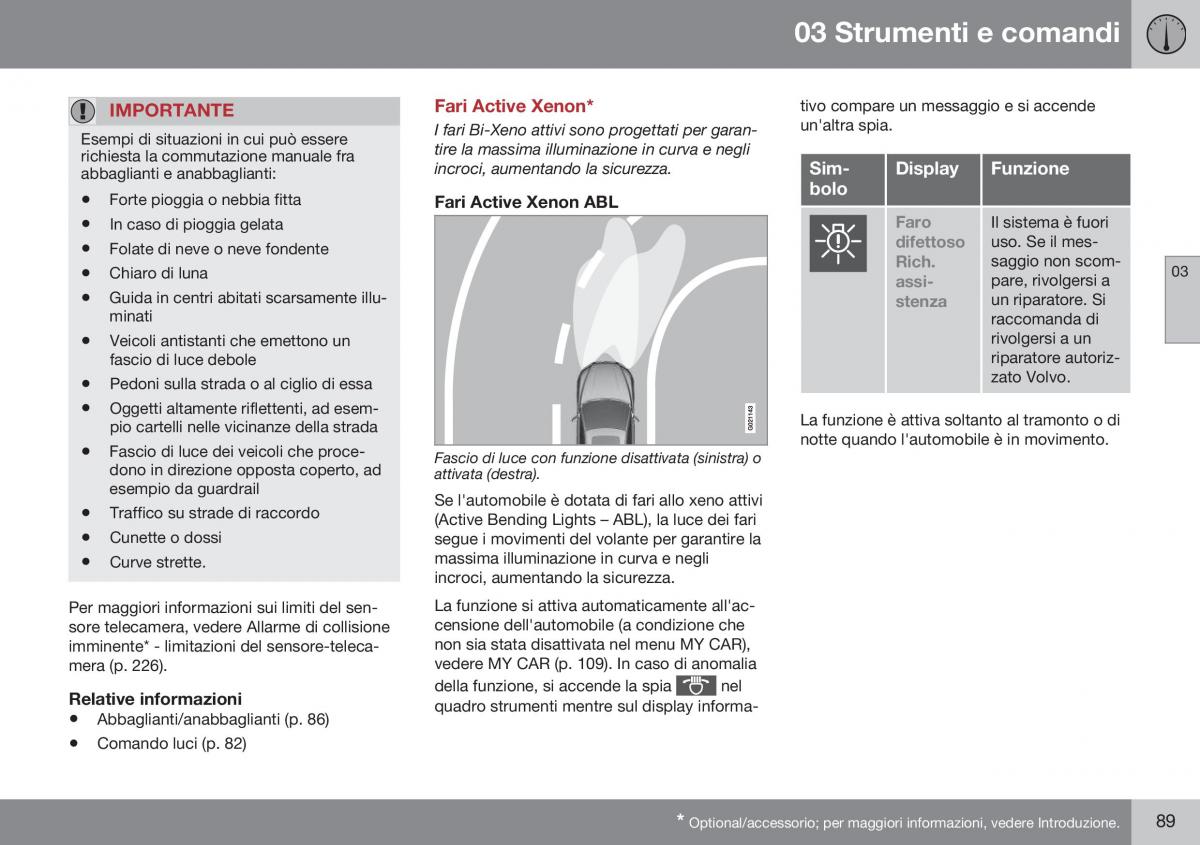 Volvo XC60 I 1 FL manuale del proprietario / page 91