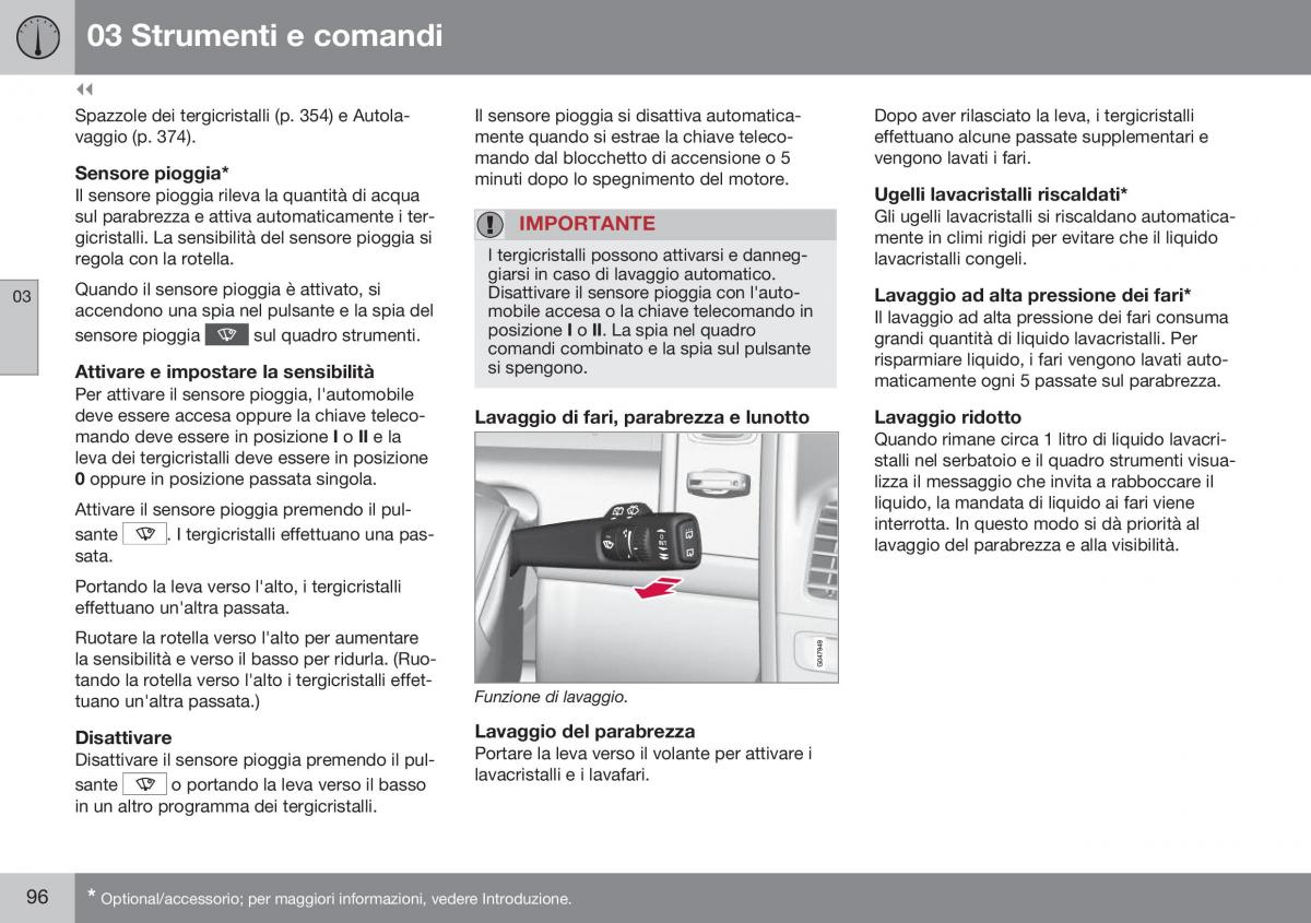 Volvo XC60 I 1 FL manuale del proprietario / page 98