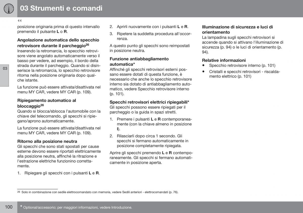 Volvo XC60 I 1 FL manuale del proprietario / page 102